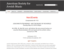 Tablet Screenshot of jewishmusic-asjm.org